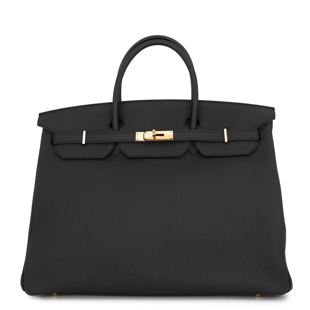 Hermes Birkin 40 Black Togo C Stamp HERMES Handbag Women's